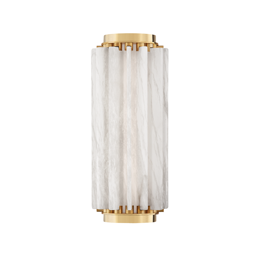 Hudson Valley Lighting Hillside Wall Sconce — Aged Brass