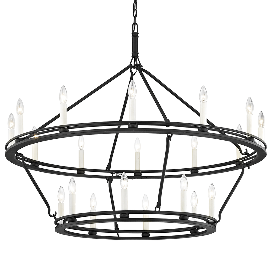 Troy Lighting Sutton Chandelier — F6239-TBK