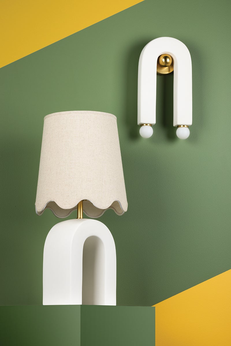 Mitzi Roshani Table Lamp — HL685201-AGB/CMW