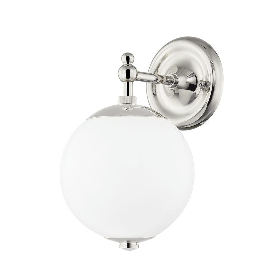Hudson Valley Lighting Sphere No.1 Wall Sconce — Polished Nickel