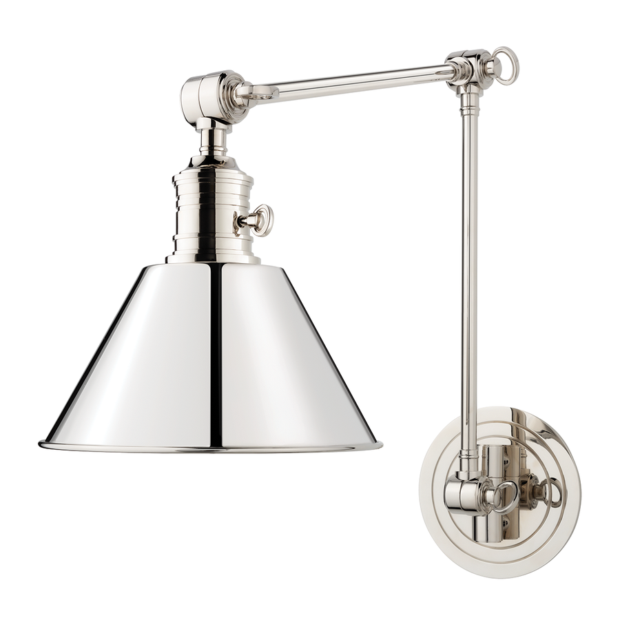 Hudson Valley Lighting Garden City Wall Sconce — Polished Nickel
