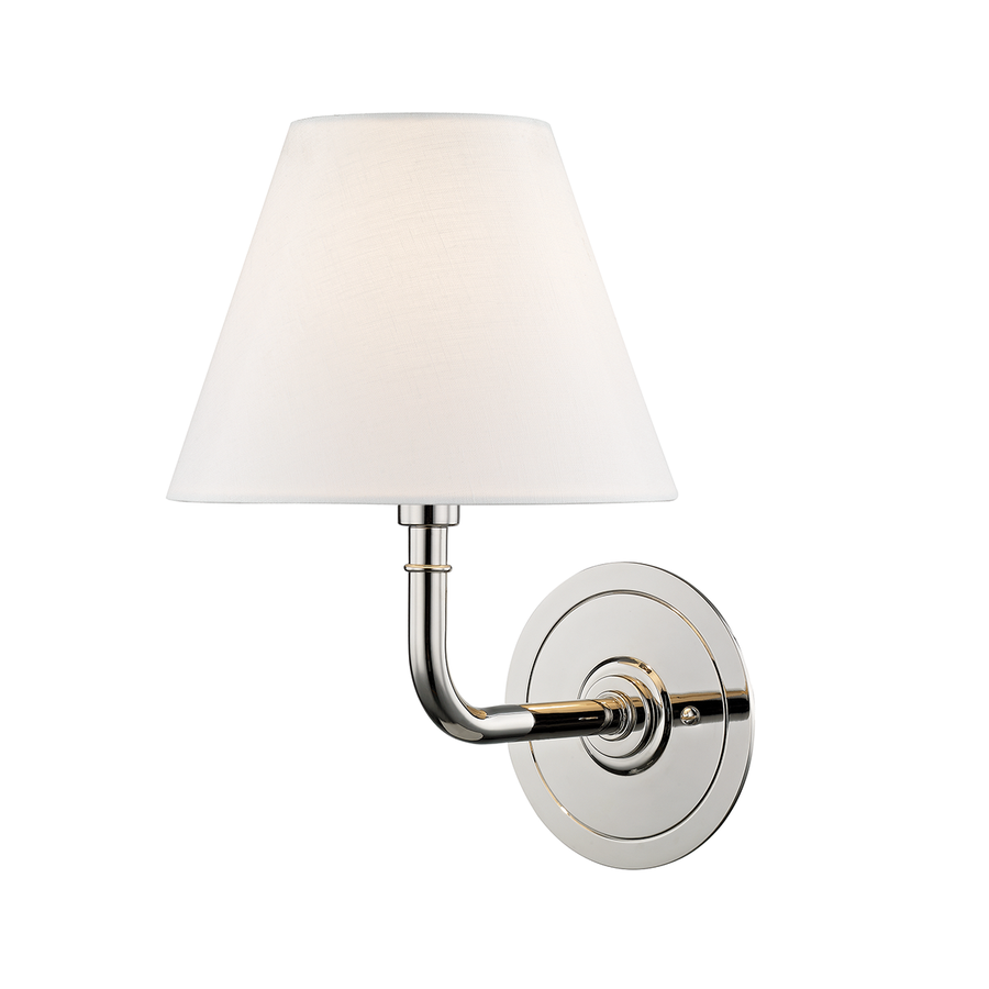 Hudson Valley Lighting Signature No.1 Wall Sconce — Polished Nickel