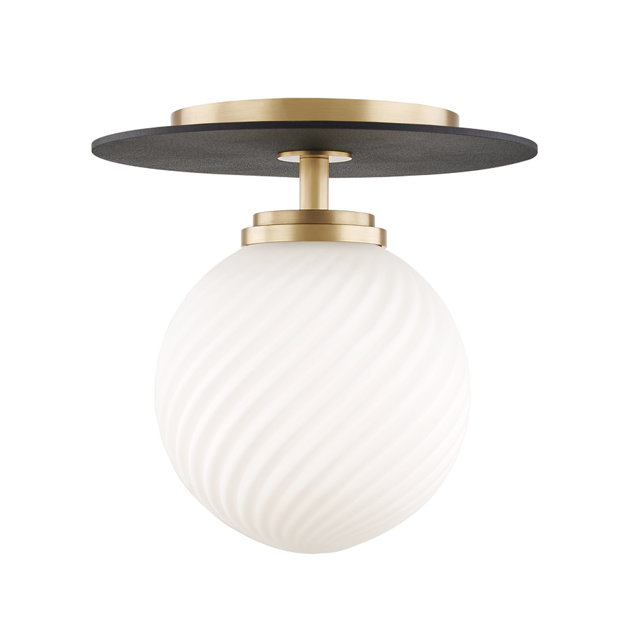 Mitzi Ellis Semi Flush — H200501S-AGB/BK