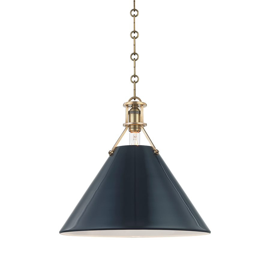 Hudson Valley Lighting Painted No.2 Pendant — MDS352-AGB/DBL