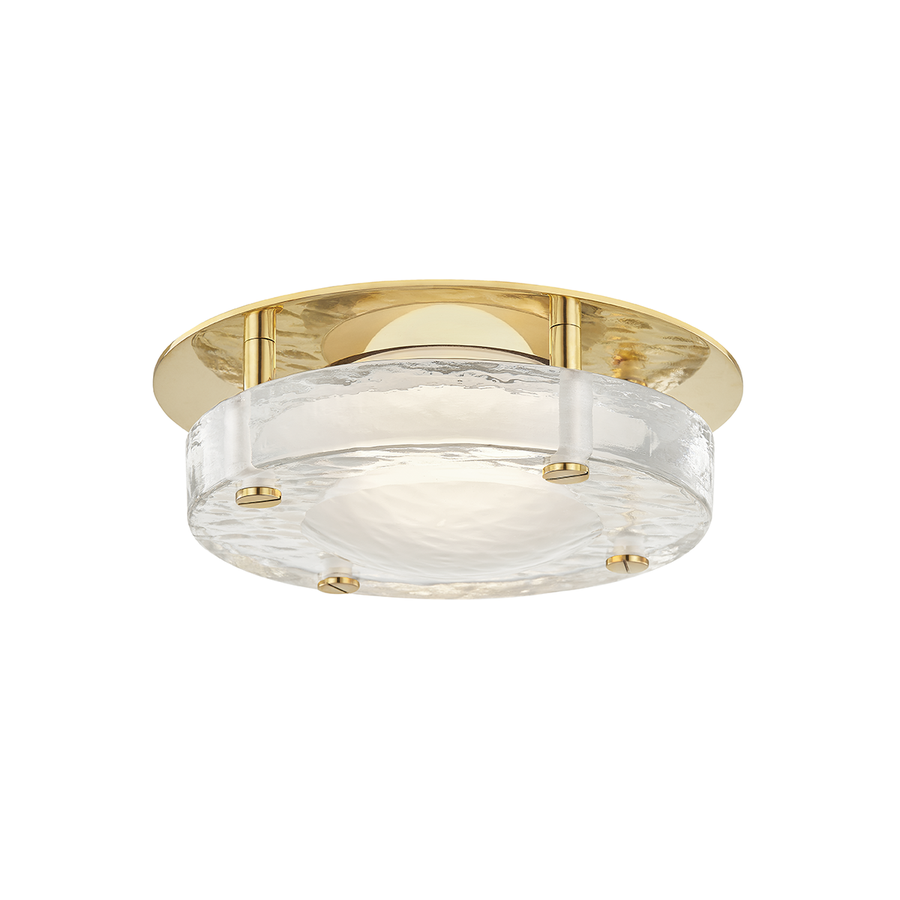 Hudson Valley Lighting Heath Flush Mount — Aged Brass