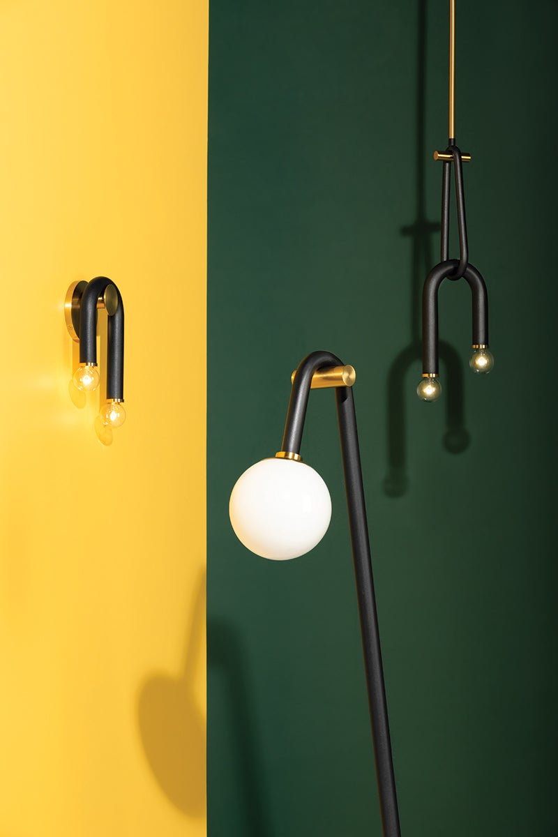 Mitzi Whit Wall Sconce — H382102-AGB/BK