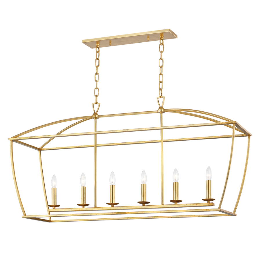 Hudson Valley Lighting Bryant Linear — Gold Leaf