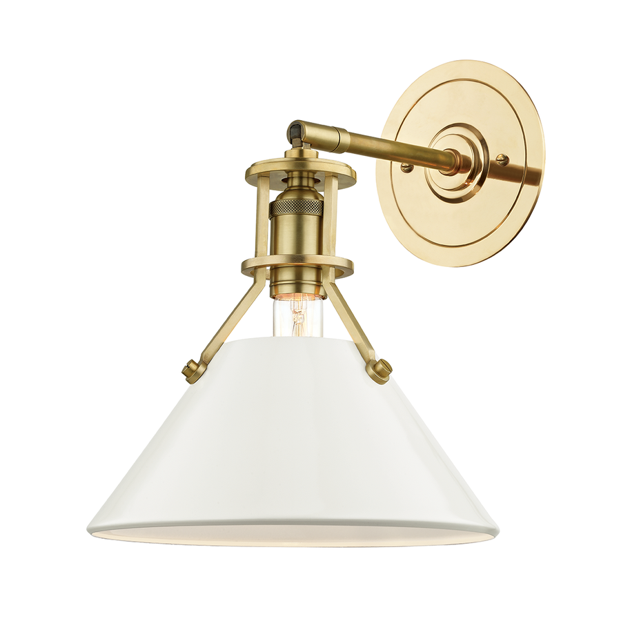 Hudson Valley Lighting Painted No.2 Wall Sconce — MDS350-AGB/OW