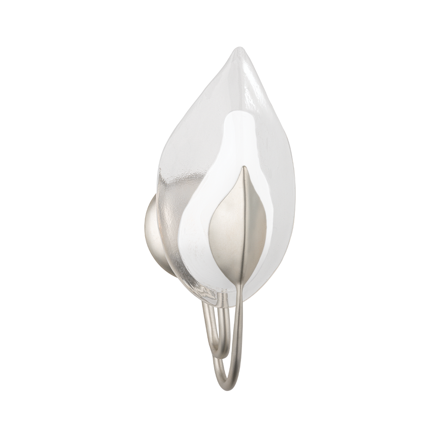 Hudson Valley Lighting Blossom Wall Sconce — Silver Leaf