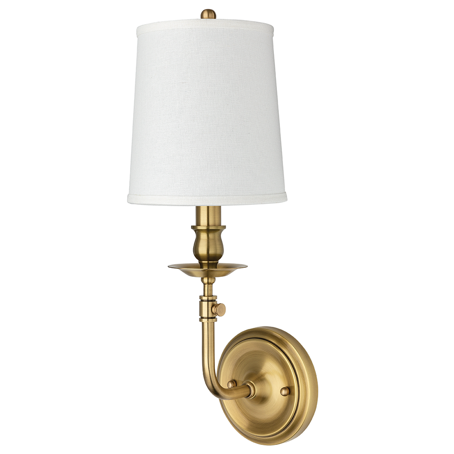 Hudson Valley Lighting Logan Wall Sconce — Aged Brass