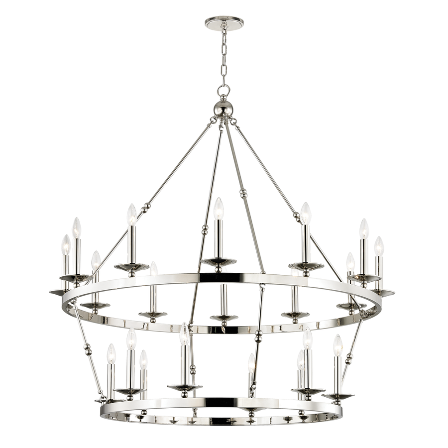 Hudson Valley Lighting Allendale Chandelier — Polished Nickel