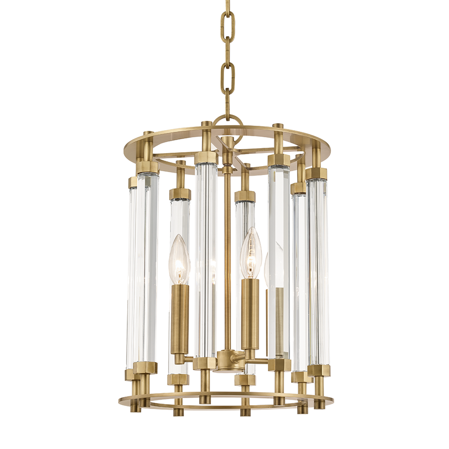 Hudson Valley Lighting Haddon Lantern — Aged Brass