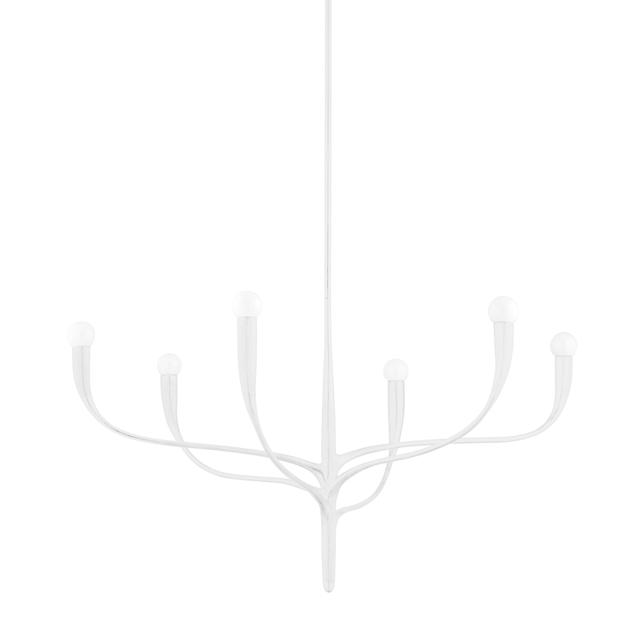 Hudson Valley Lighting Labra Chandelier — White Plaster