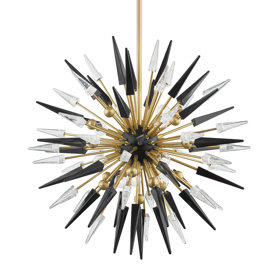 Hudson Valley Lighting Sparta Chandelier — Aged Brass