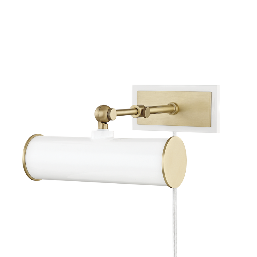 Mitzi Holly Plug-In Picture Light — HL263201-AGB/WH