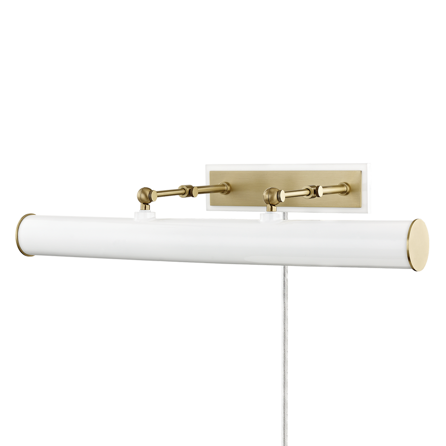 Mitzi Holly Plug-In Picture Light — HL263203-AGB/WH