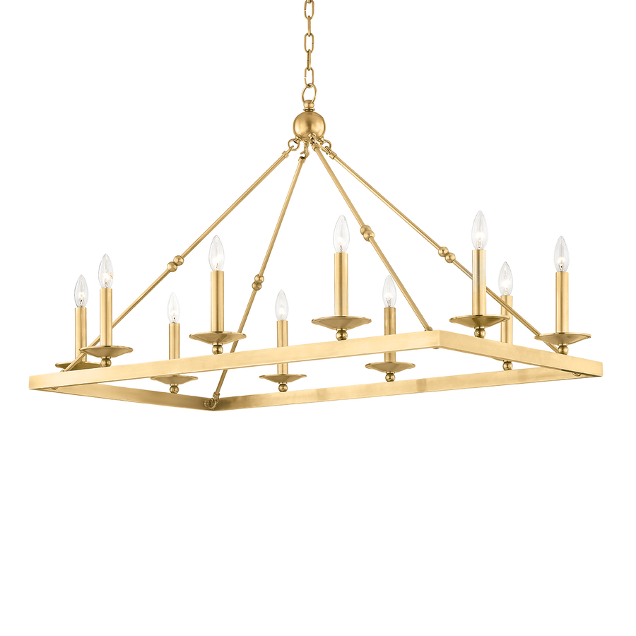 Hudson Valley Lighting Allendale Linear — Aged Brass