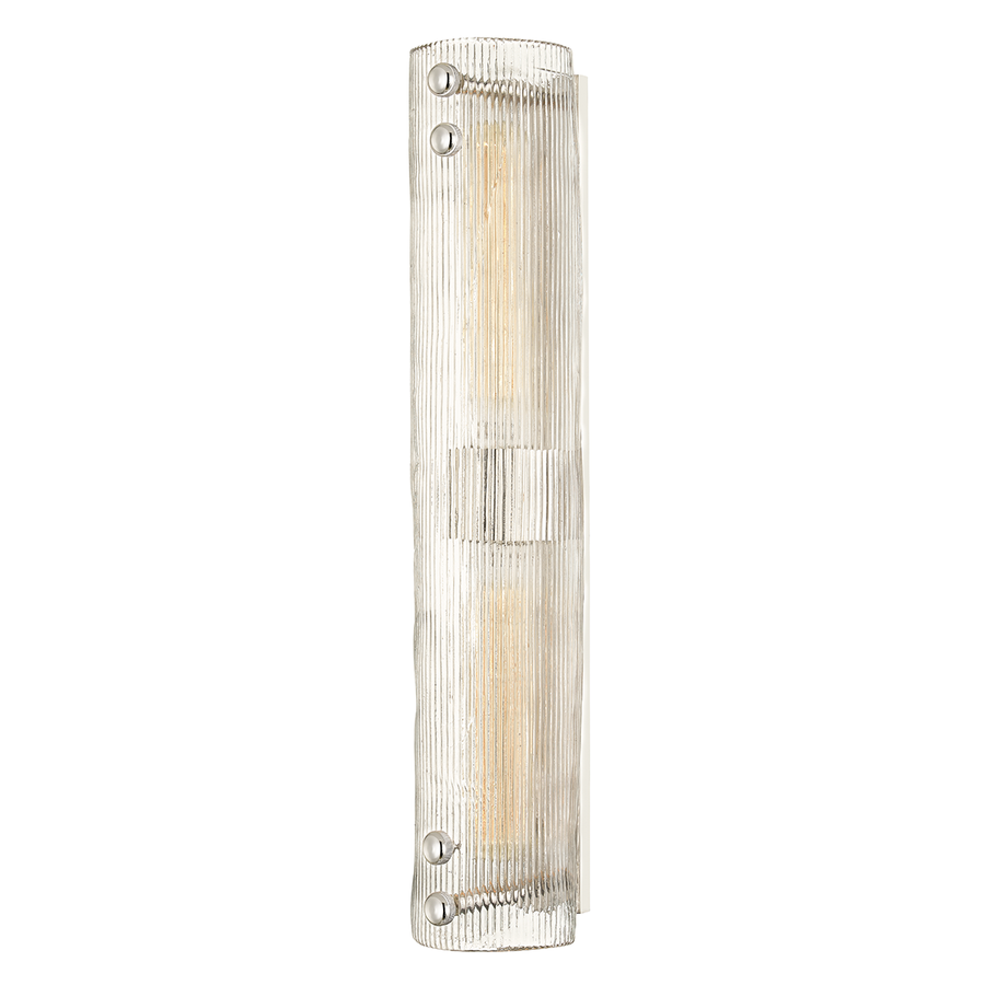 Hudson Valley Lighting Prospect Park Wall Sconce — Polished Nickel