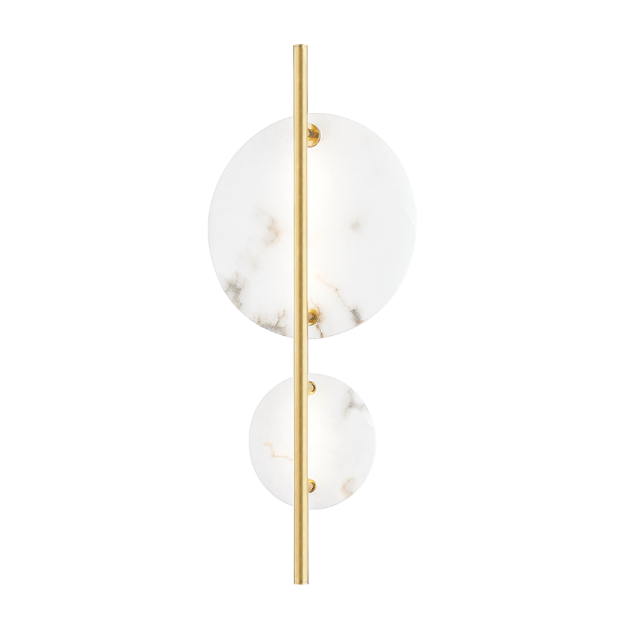Hudson Valley Lighting Croft Wall Sconce — Aged Brass
