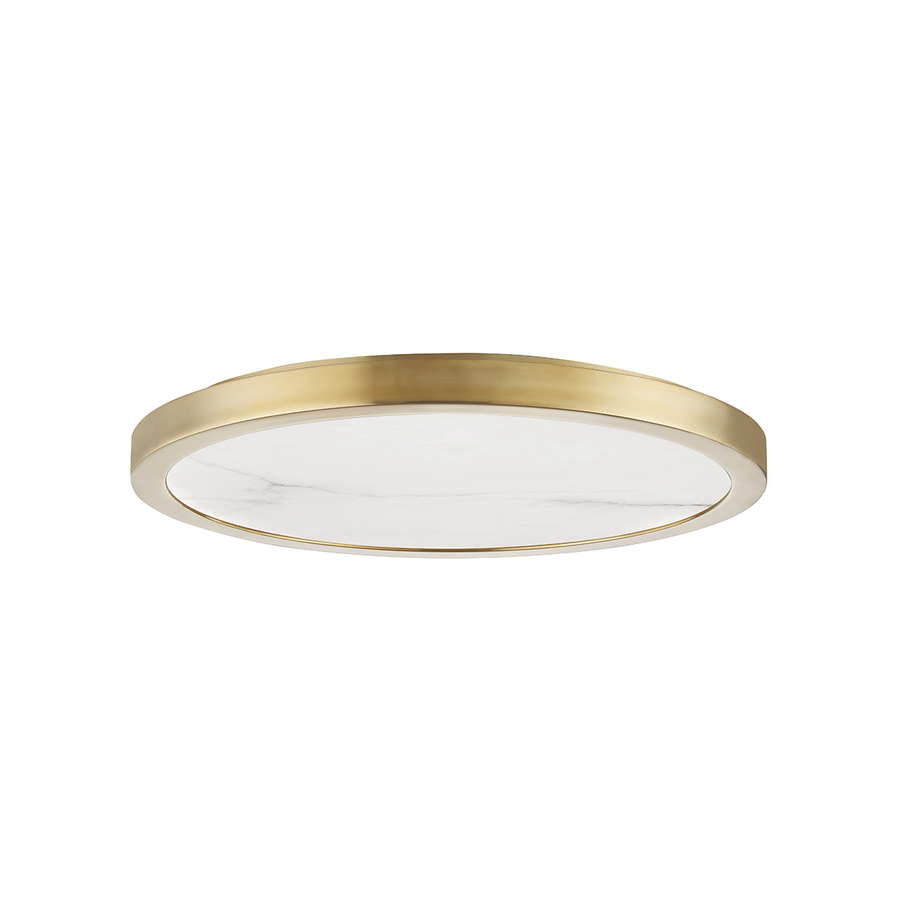 Hudson Valley Lighting Woodhaven Flush Mount — Aged Brass