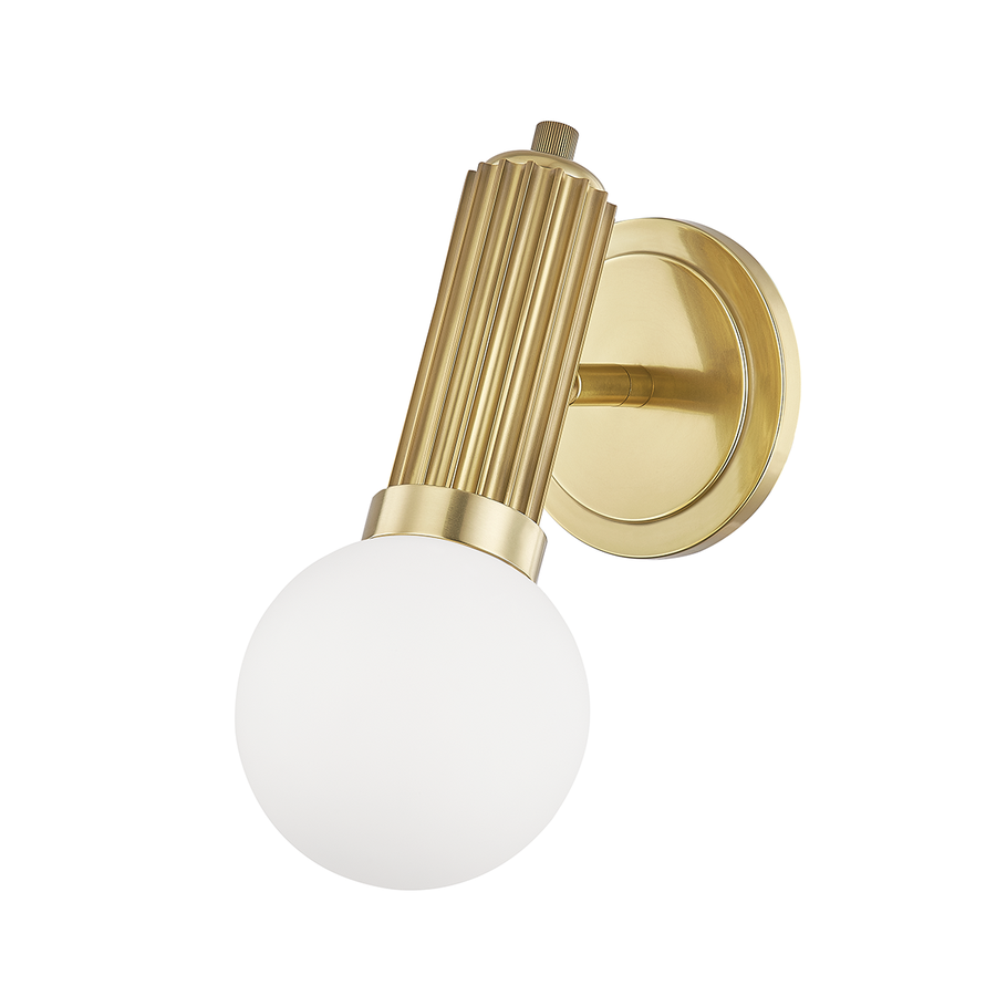 Hudson Valley Lighting Reade Wall Sconce — Aged Brass