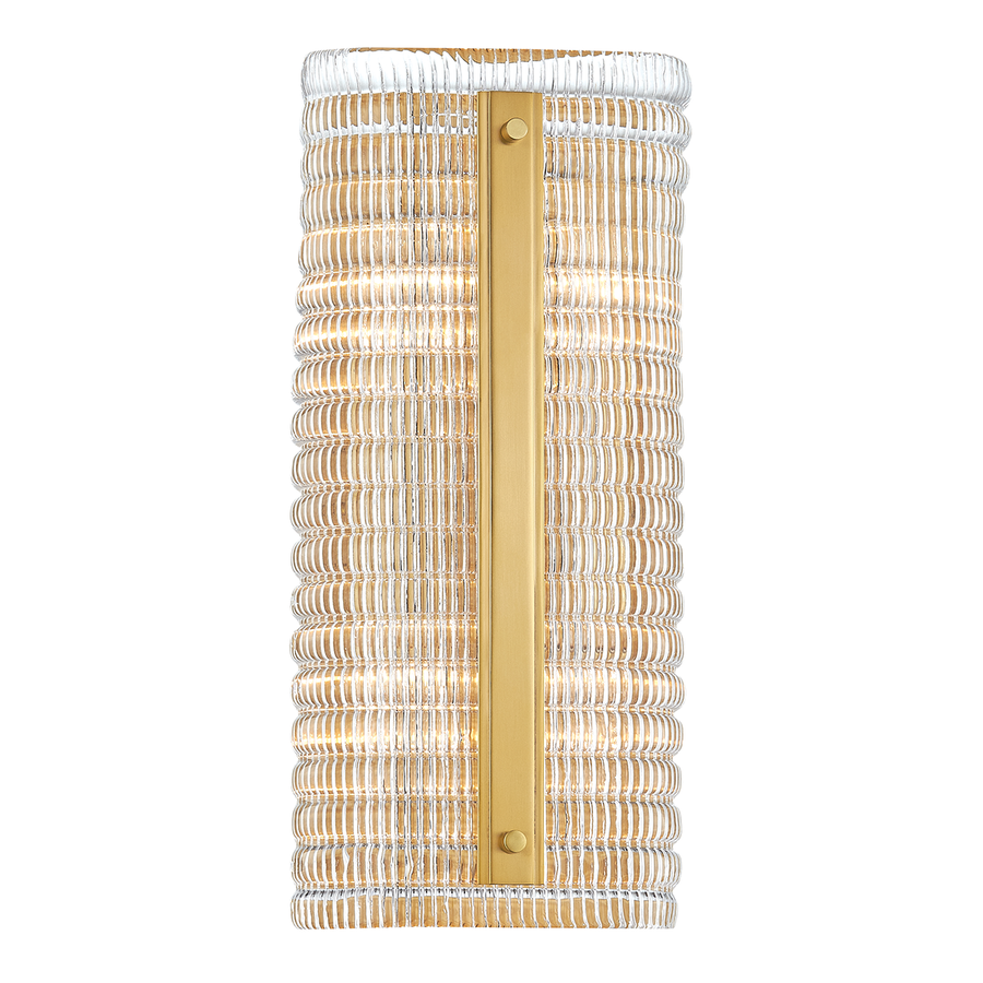 Hudson Valley Lighting Athens Wall Sconce — Aged Brass