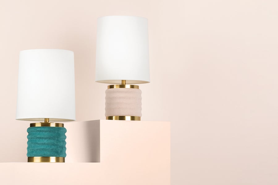 Mitzi Bethany Table Lamp — HL561201-AGB/BLSH