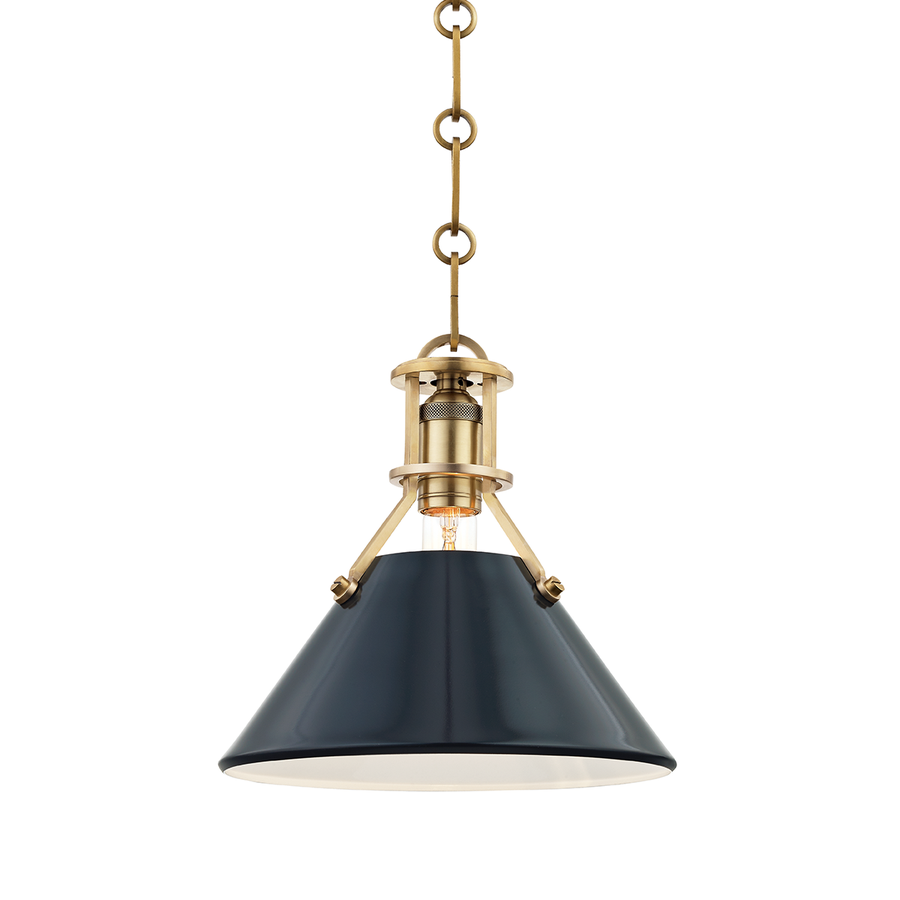 Hudson Valley Lighting Painted No.2 Pendant — MDS351-AGB/DBL