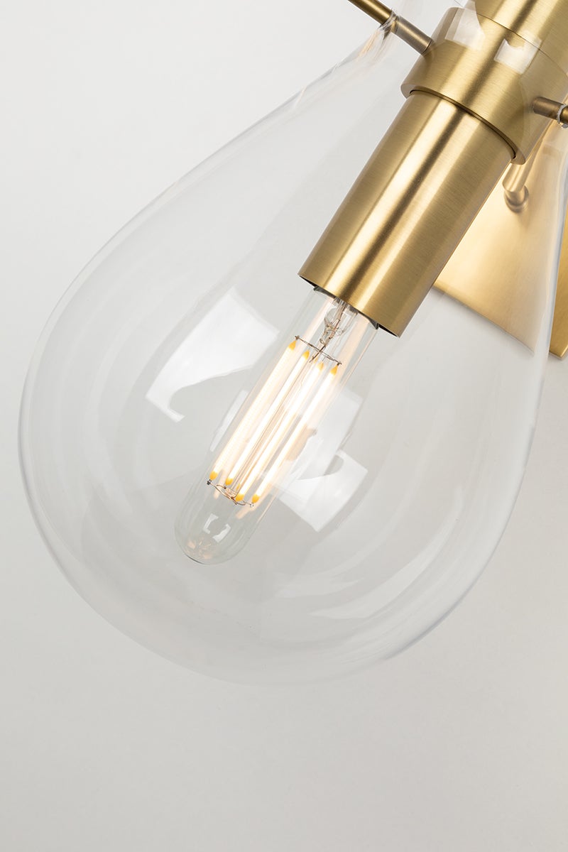 Hudson Valley Lighting Ivy Wall Sconce — Aged Brass
