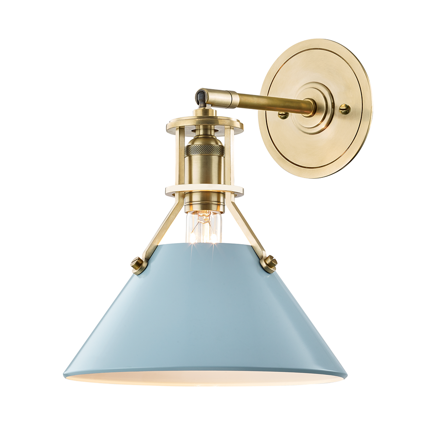 Hudson Valley Lighting Painted No.2 Wall Sconce — MDS350-AGB/BB