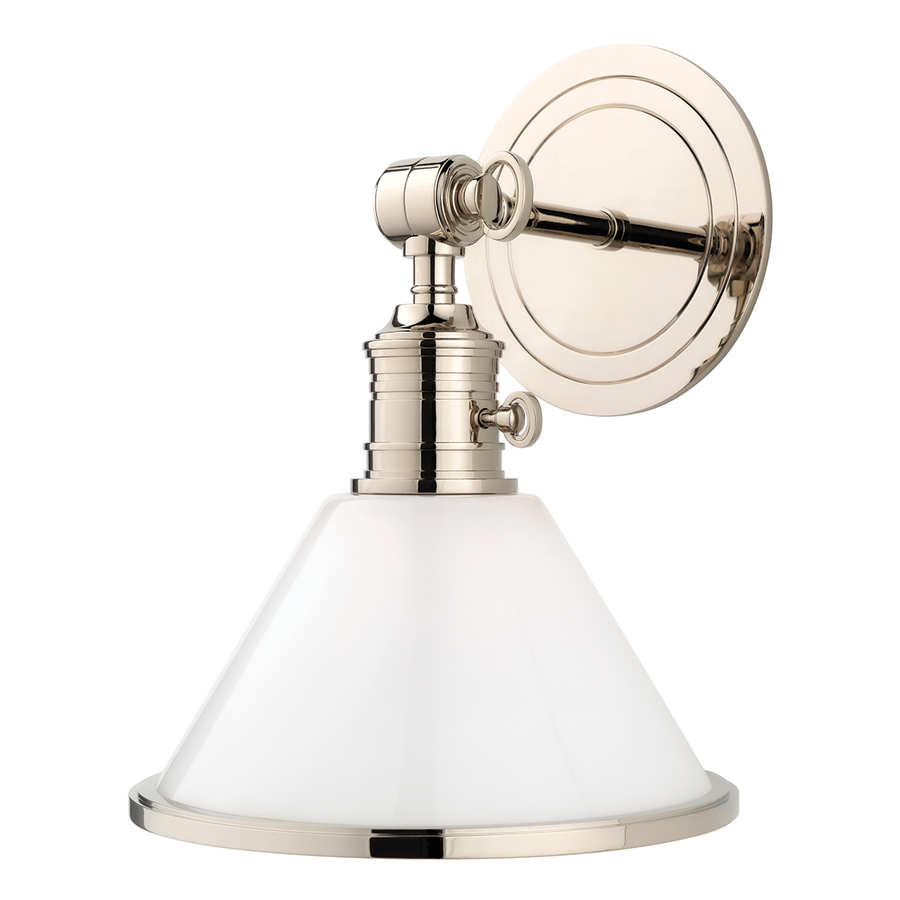 Hudson Valley Lighting Garden City Wall Sconce — Polished Nickel