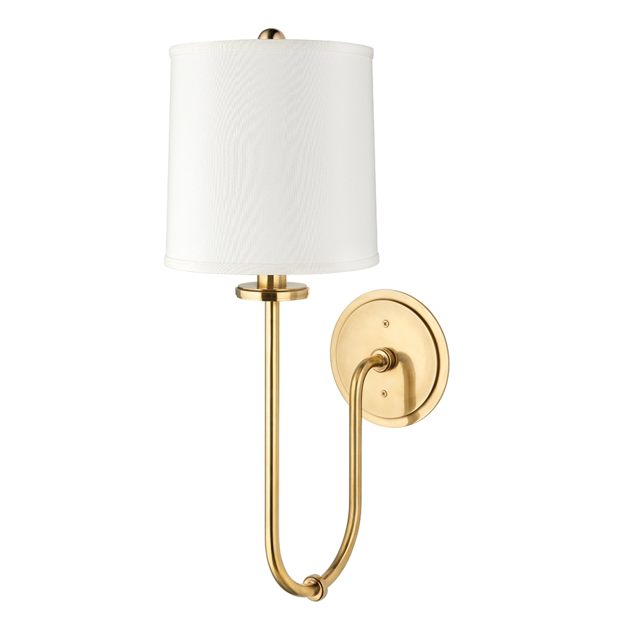 Hudson Valley Lighting Jericho Wall Sconce — Aged Brass