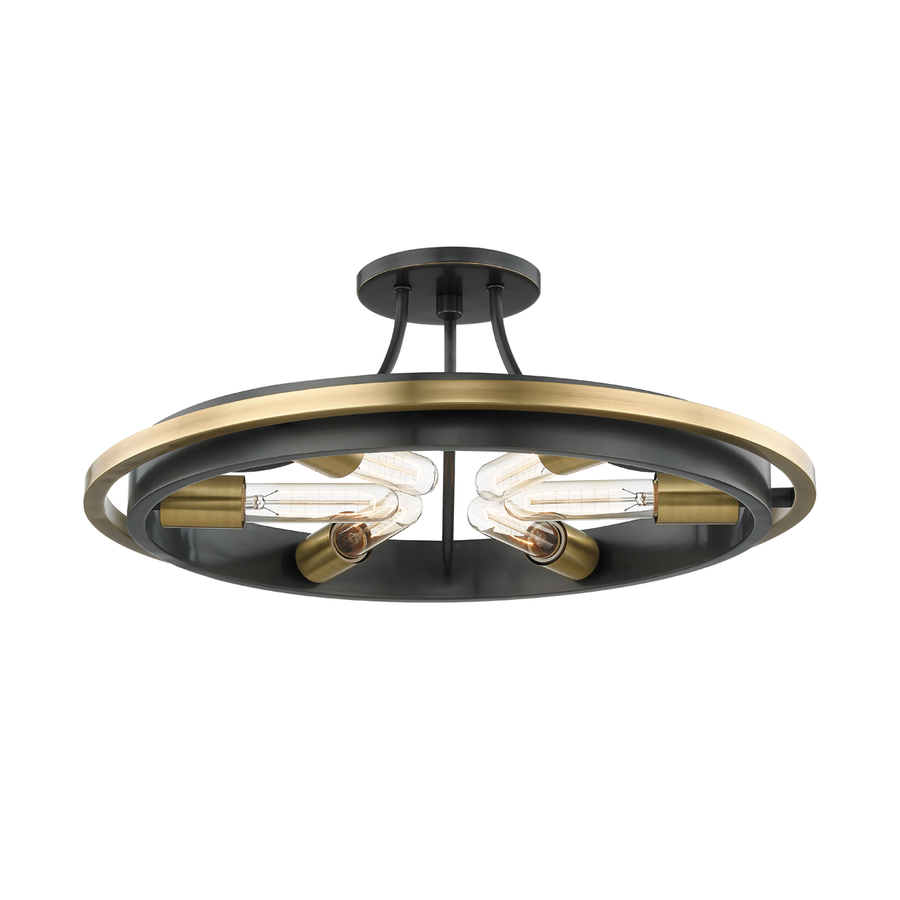 Hudson Valley Lighting Chambers Semi Flush — 2721-AOB