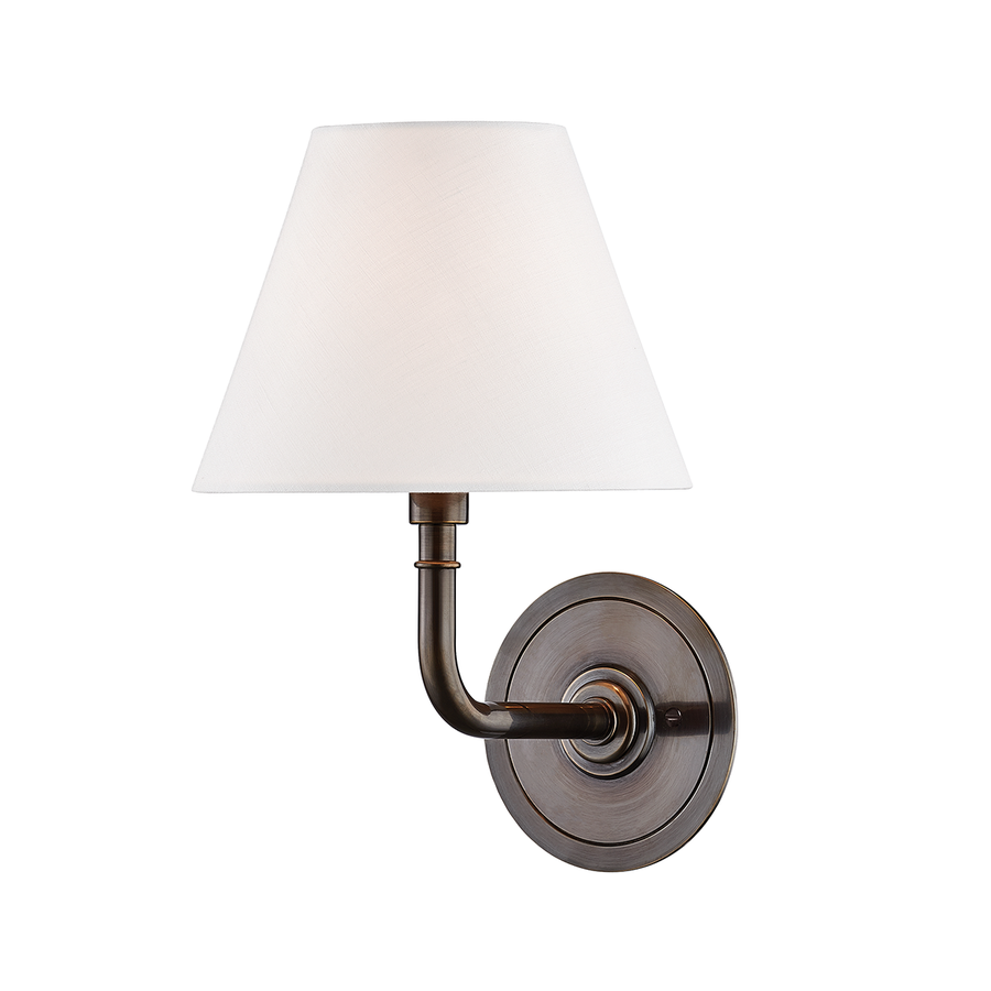 Hudson Valley Lighting Signature No.1 Wall Sconce — Distressed Bronze