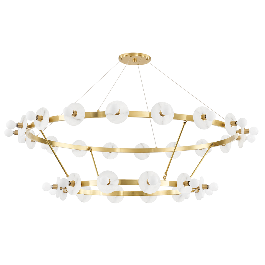 Hudson Valley Lighting Austen Chandelier — Aged Brass