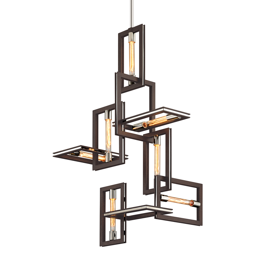Troy Lighting Enigma Chandelier — F6187-TBZ/SS