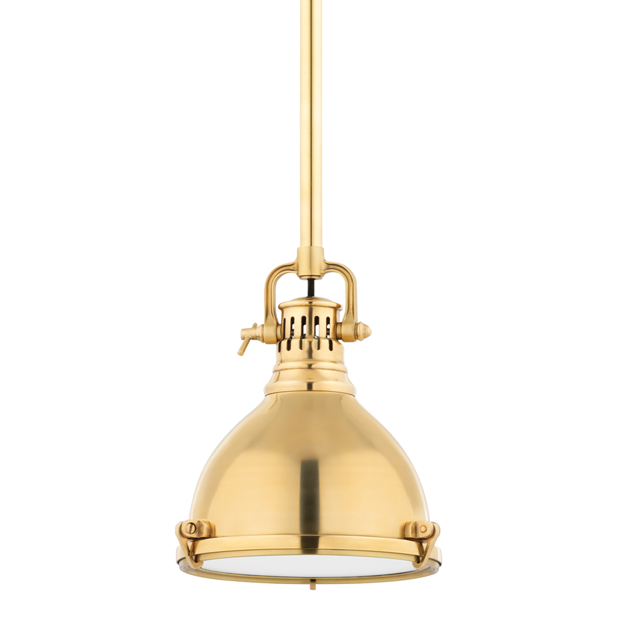 Hudson Valley Lighting Pelham Pendant — Aged Brass