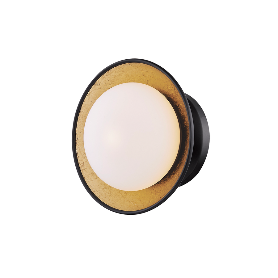 Mitzi Cadence Semi Flush — H368601S-BLK/GL