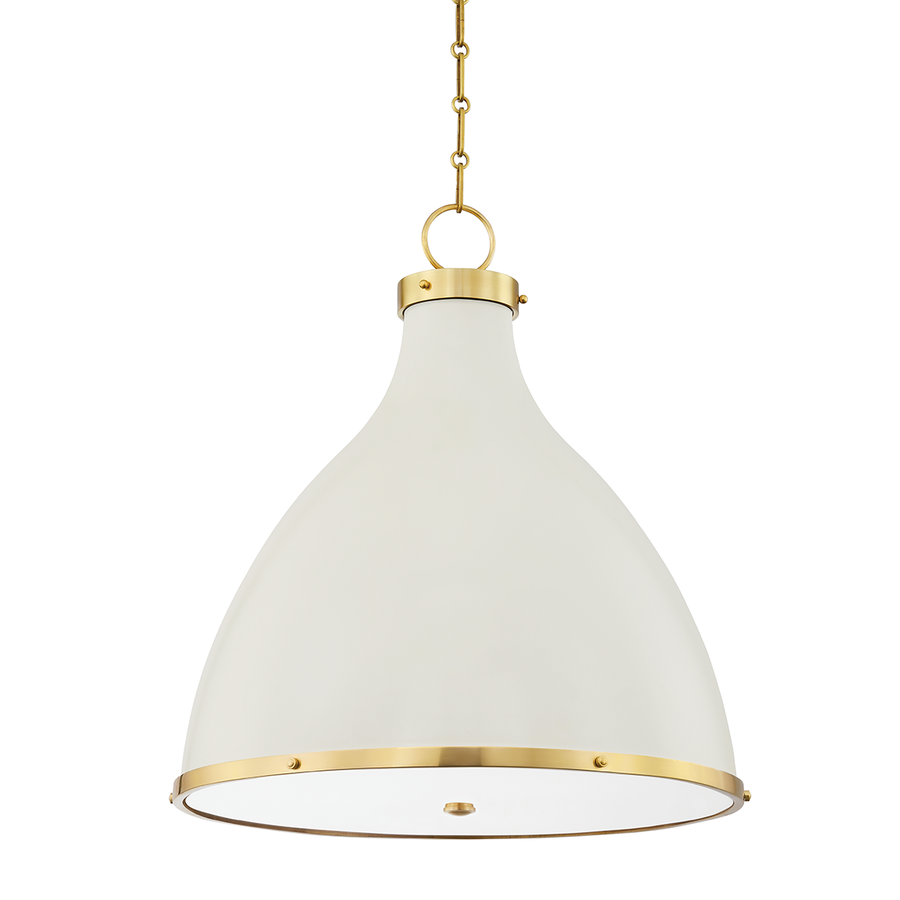 Hudson Valley Lighting Painted No. 3 Pendant — MDS362-AGB/OW