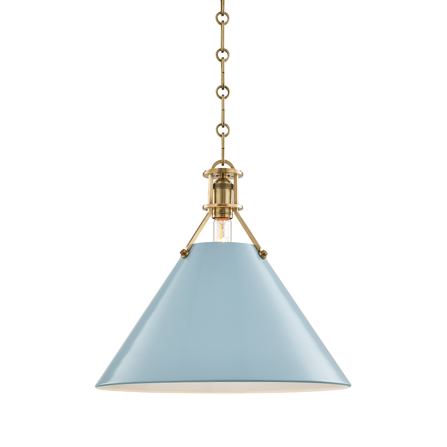 Hudson Valley Lighting Painted No.2 Pendant — MDS352-AGB/BB