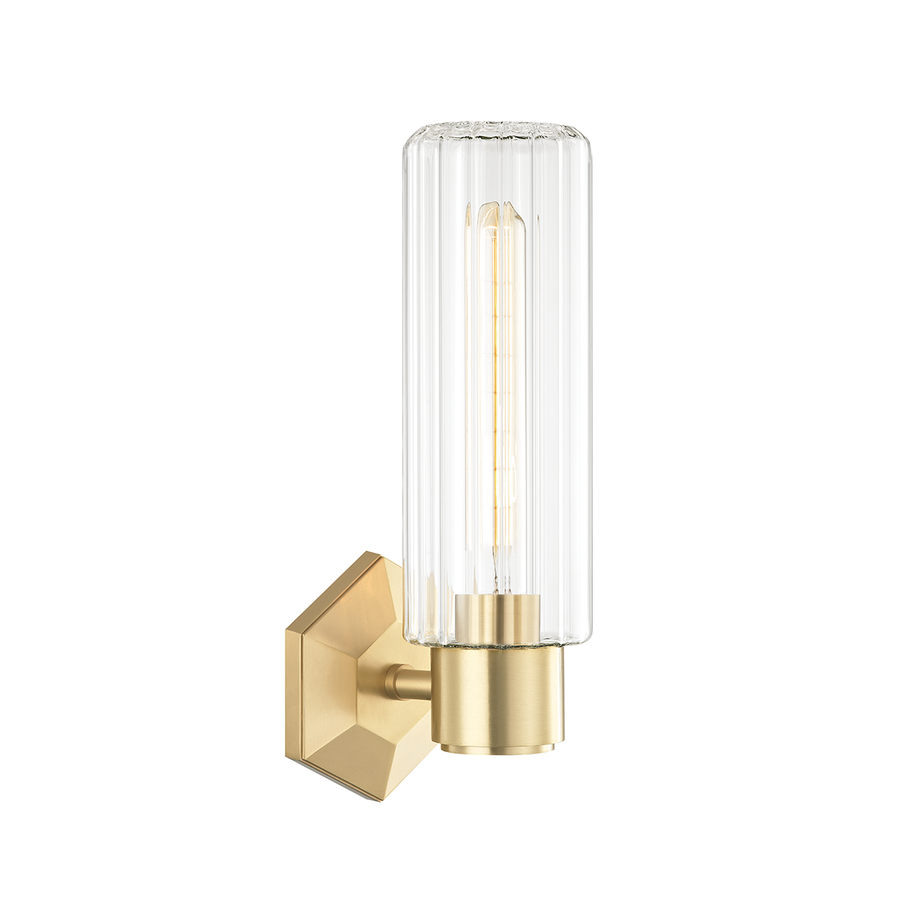 Hudson Valley Lighting Roebling Wall Sconce — Aged Brass