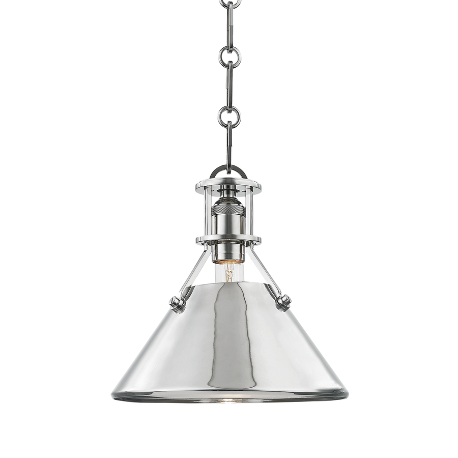 Hudson Valley Lighting Metal No. 2 Pendant — Polished Nickel