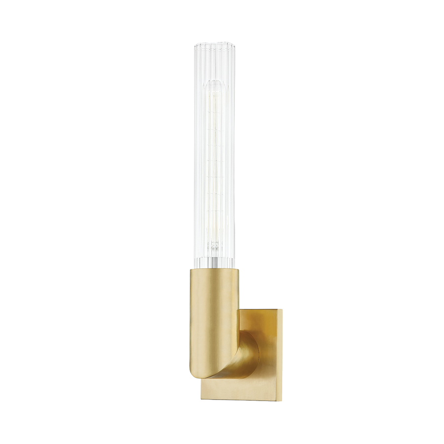Hudson Valley Lighting Asher Wall Sconce — Aged Brass